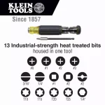Klein Tools 14-in-1 Multi-Bit Adjustable Length Screwdriver with Impact Rated Blade thumbnail 3