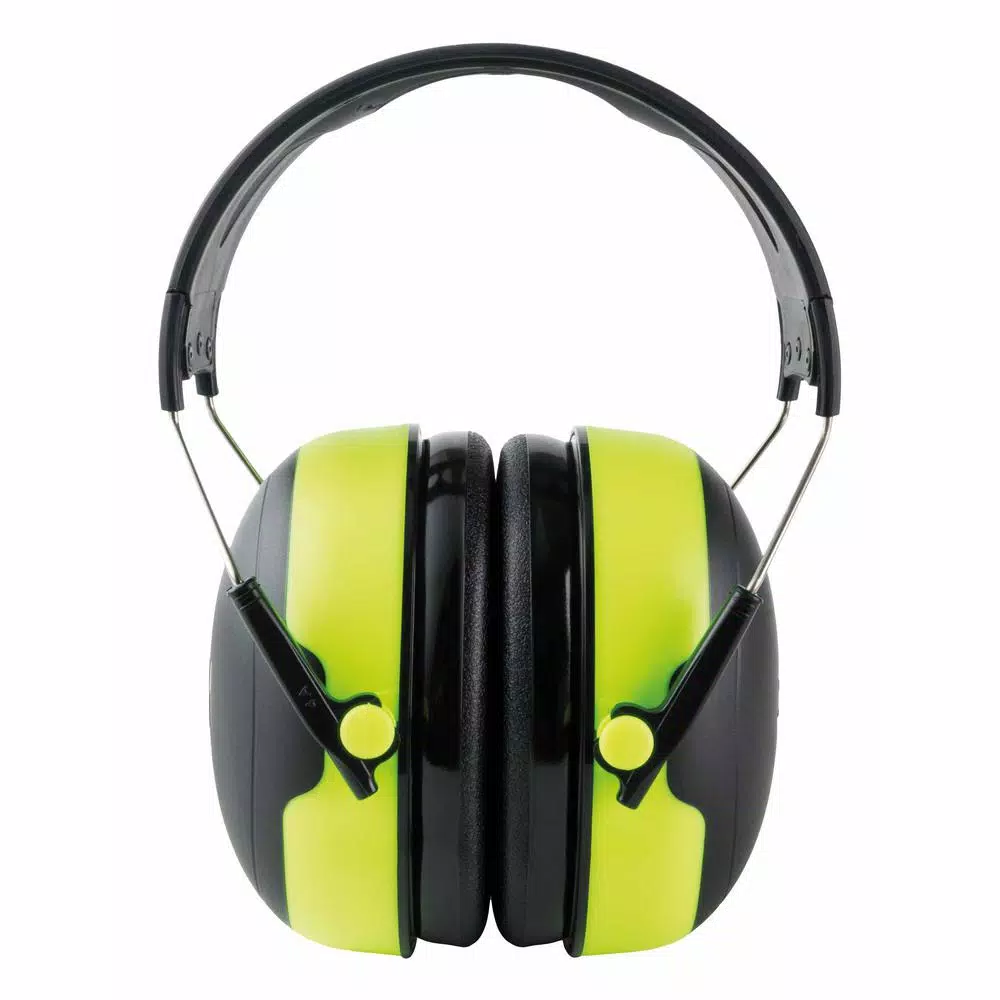 3M Pro-Grade Hi-Viz Green Earmuffs, 27 dB NRR, 4-Case Pack