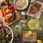 Farberware 3-Piece Hardwood Cutting Board Set with Drip Grooves thumbnail 3