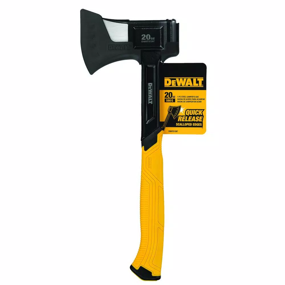 DEWALT 20 oz. Steel Campers Axe with 11.75 in. Handle and Plastic Sheath