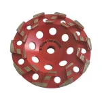 EDiamondTools 5 in. Aggressive S Segment Diamond Grinding Wheel for Concrete and Coating Removal, 5/8"-11 Threaded Arbor thumbnail 1