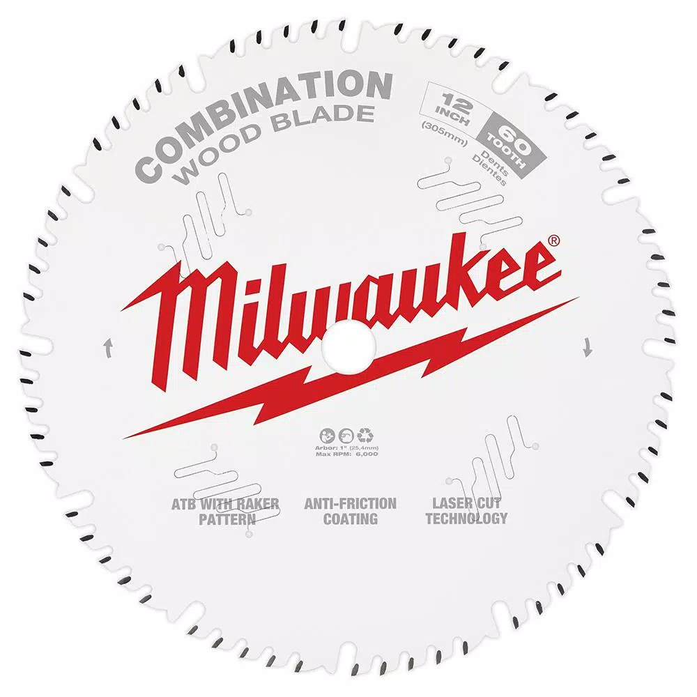 Milwaukee 12 in. 60-Tooth Combination Circular Saw Blade