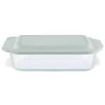 Pyrex Deep Dish 3 Qt. Rectangular Glass Baker with Secure-Fit Lid, 7 in. x 11 in. thumbnail 2