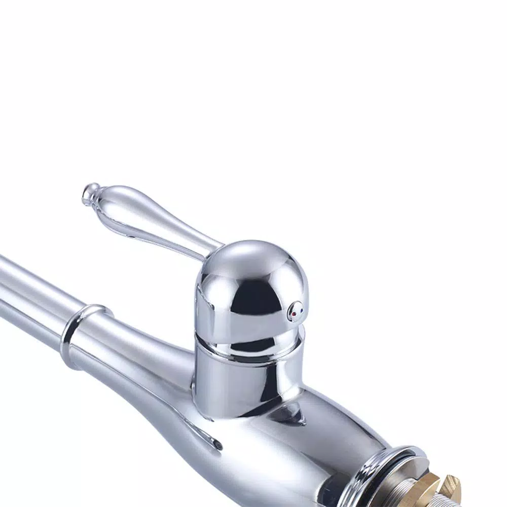 Vanity Art 7.6 in. Single-Handle Pull-Down Sprayer Kitchen Faucet in Polished Chrome