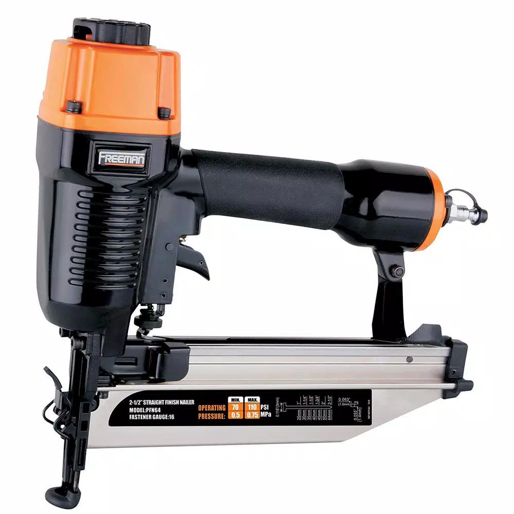 Freeman P4FNCB 4-Piece Pneumatic Finishing Nailer Combo Kit with Canvas Bag
