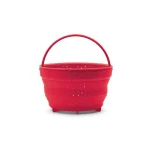 Fox Run 6 Qt. Red Collapsible Silicone Steamer Basket Insert for Instant Pot thumbnail 1