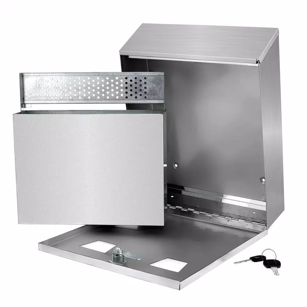 Alpine Industries Stainless Steel Wall Mounted Cigarette Disposal Station Outdoor Ashtray