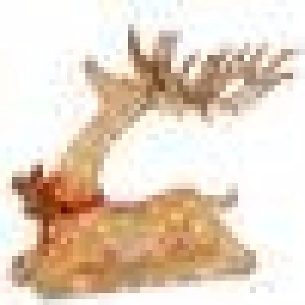 National Tree Company 31 in. Pre-lit Resting Reindeer Sculpture with 105 Clear Lights