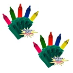 Unbranded Brite Star 100-Light Twinkling Multi-Color Mini String Lights, Set of 2 thumbnail 1