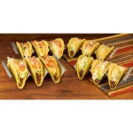 TACO TUESDAY Stainless Steel Rectangular Taco Holder Trays, 8.25 in. (Set of 4) thumbnail 8