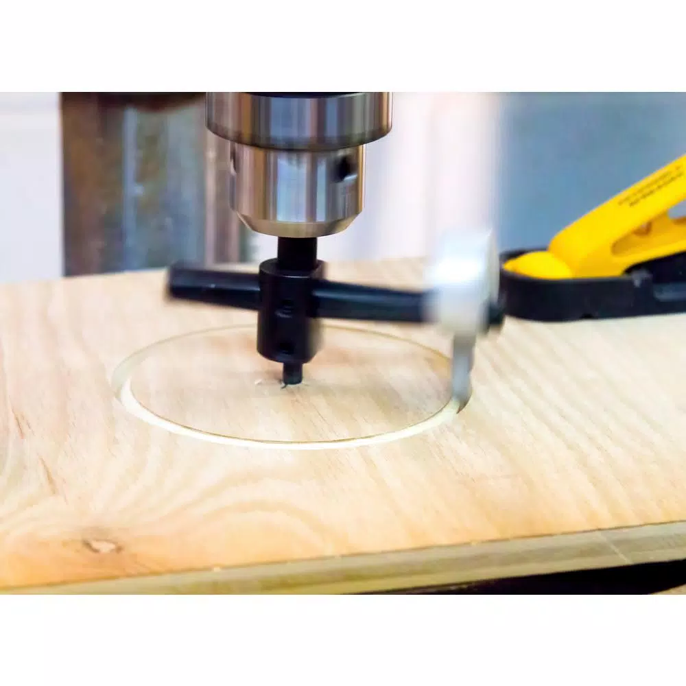 MIBRO Adjustable Circle Hole Cutter, 1 in. to 6 in. Diameter, for Wood, Plastic and Soft Metals
