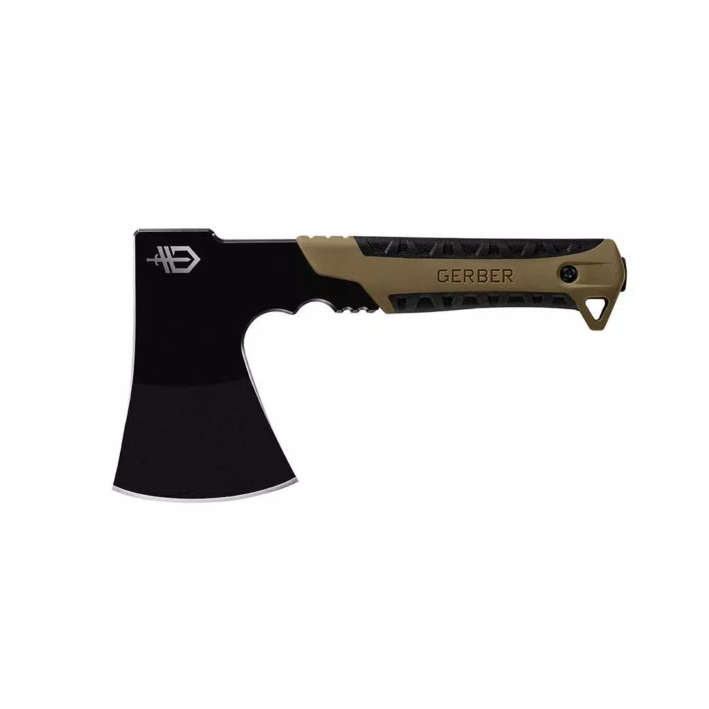 Gerber Pack Hatchet Fixed Blade Camping Axe with Rubber Grip and Nylon Sheath