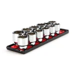 TEKTON 1/2 in. Drive 6-Point Metric Socket Set, 12-Piece thumbnail 1