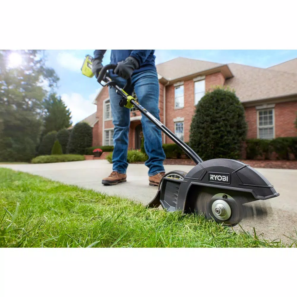RYOBI 40V Brushless Cordless String Trimmer and Edger Kit with 4.0 Ah Battery and Charger