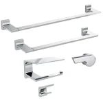 Delta Pivotal Toilet Paper Holder with Shelf, Polished Chrome thumbnail 2