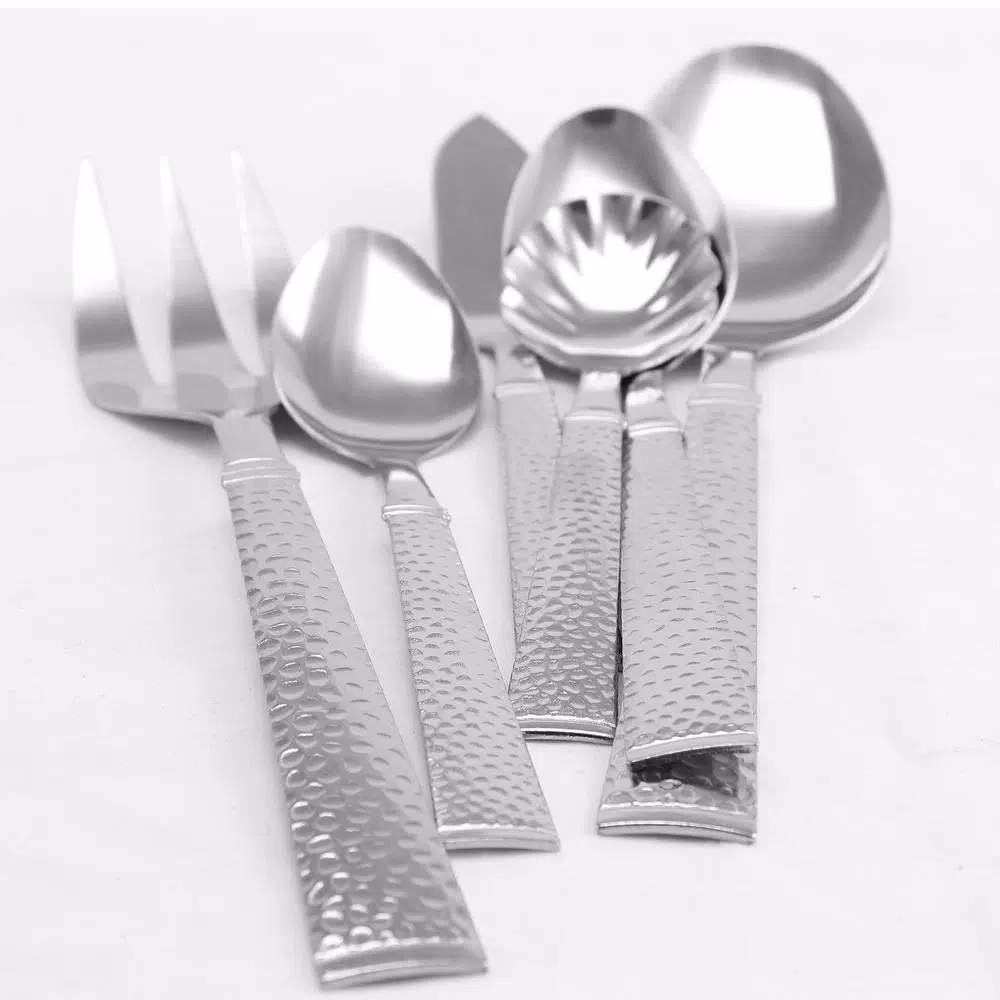 Gibson Home Prato 45-Piece 18/10 Stainless Steel Flatware Set, Service for 8