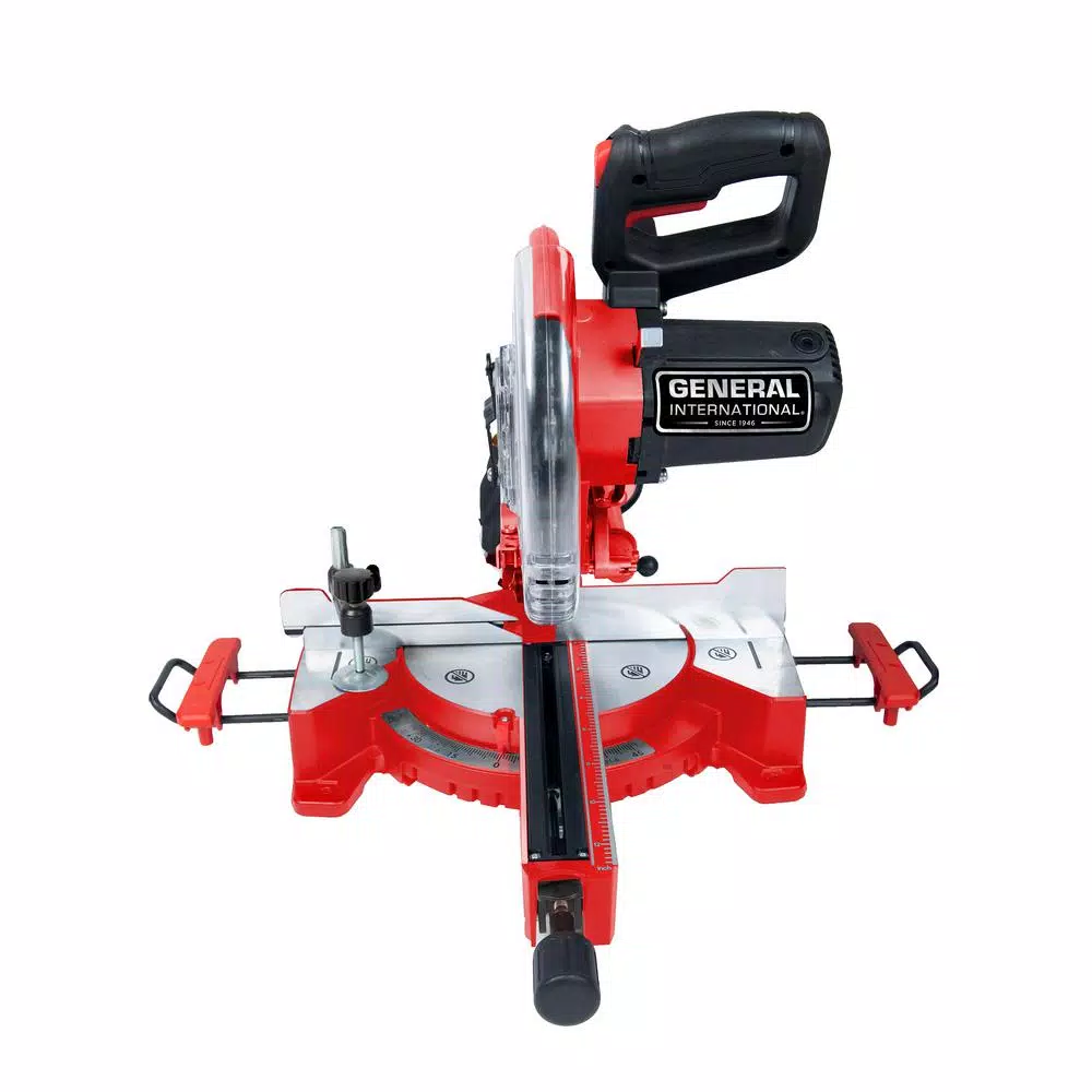 General International 10 in. Sliding Compound Miter Saw with Laser Guidance, 15 Amp, 1800W