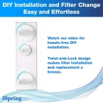 ISPRING RO500 Tankless Reverse Osmosis Water Filtration System with Smart Faucet, 500 GPD, 2:1 Pure to Drain Ratio thumbnail 9