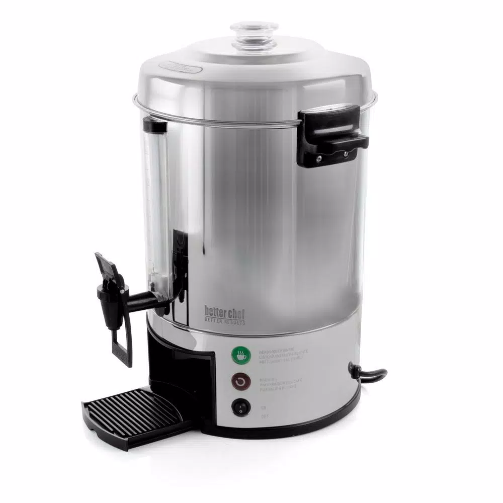 Better Chef 100-Cup Stainless Steel Electric Coffee Urn Server, 1600W