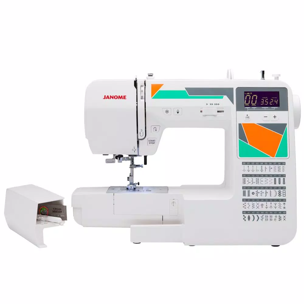 Janome MOD-50 Computerized Sewing Machine with 50 Stitches and 3 One-Step Buttonholes