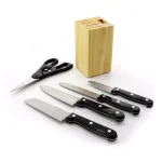 Gibson Collarette 6-Piece Preparation Cutlery Set with Wood Block thumbnail 2