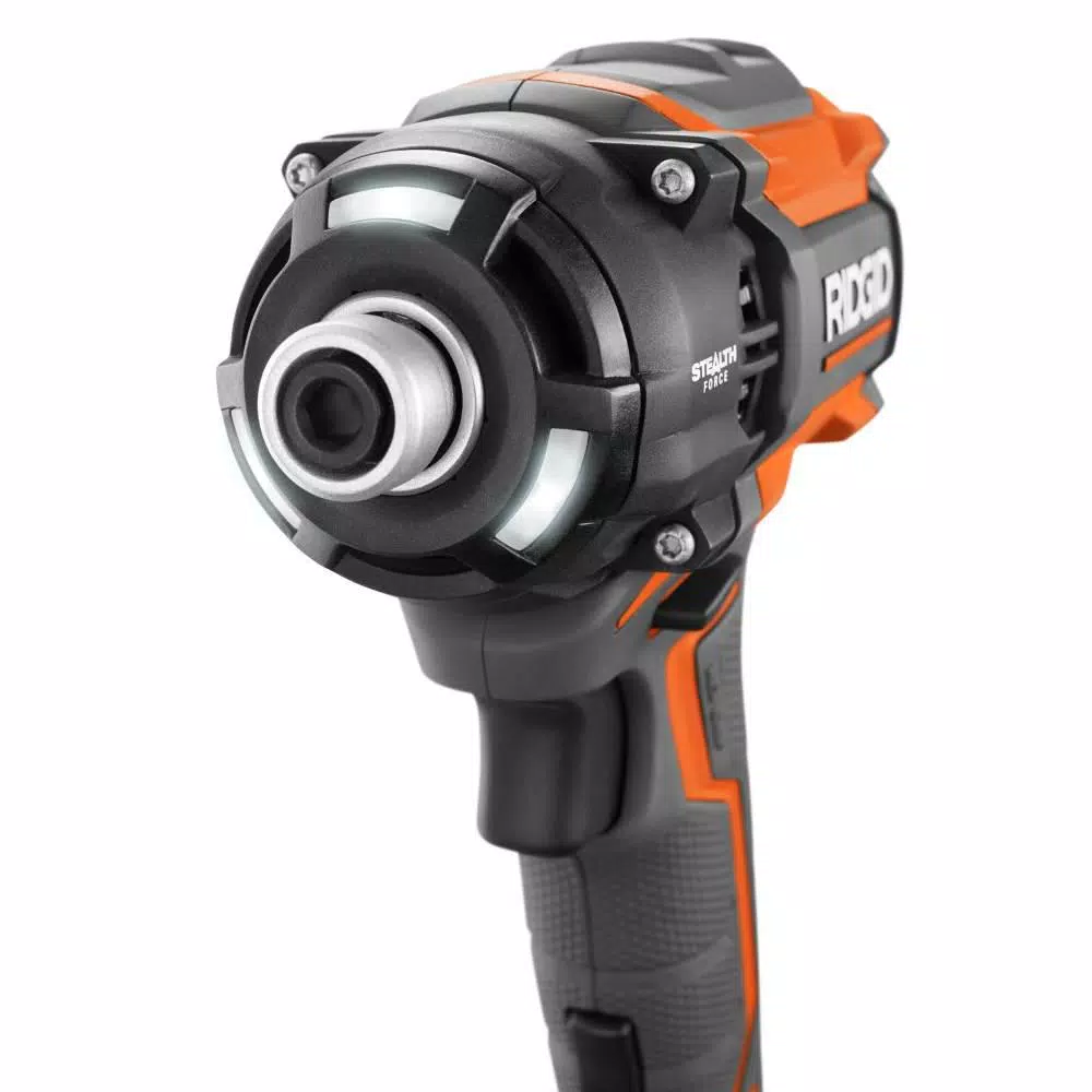 RIDGID 18V STEALTH FORCE Brushless Cordless 1/4 in. 3-Speed Impact Driver (Tool Only)