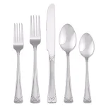 Hampton Forge Evansville Frosted 20-Piece 18/0 Stainless Steel Flatware Set, Service for 4 thumbnail 1