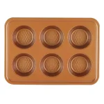 Ayesha Curry 4-Piece Toaster Oven Bakeware Set, Copper Nonstick Steel thumbnail 3