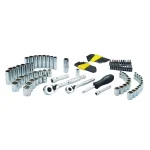 Stanley 165-Piece Mechanic Tool Set with 97-Piece and 68-Piece Sets, 1/4 in. & 3/8 in. Drive, Chrome Finish thumbnail 3