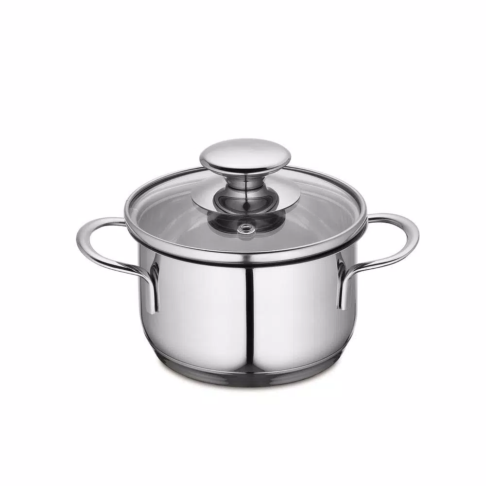 Frieling Küchenprofi 0.7 qt. Stainless Steel Stock Pot with Vented Glass Lid