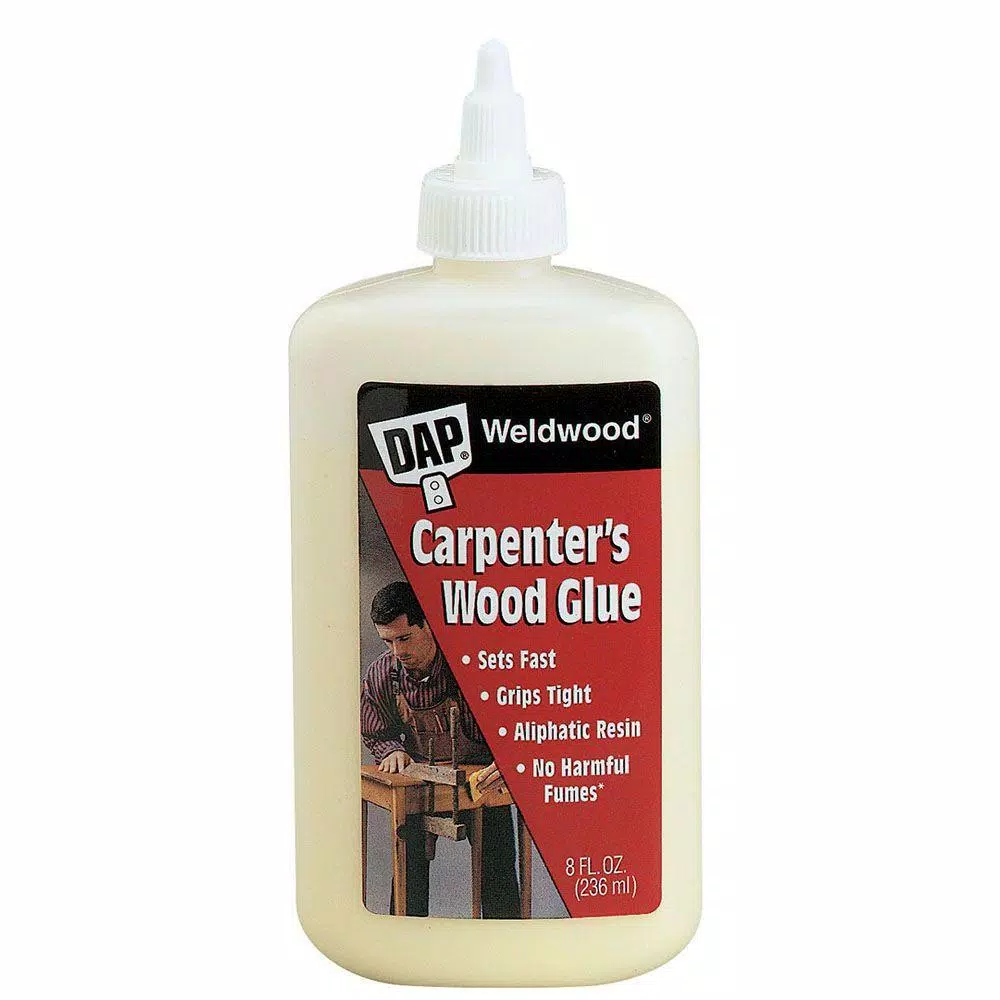 DAP Weldwood Carpenter's Wood Glue, Professional Grade Aliphatic Resin, 8 oz.