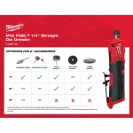 Milwaukee M12 FUEL 12V Brushless Cordless 1/4 in. Straight Die Grinder (Tool-Only) thumbnail 3