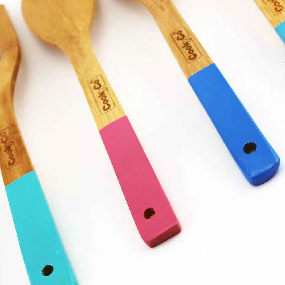 BergHOFF CooknCo Bamboo Banana Hanger and 6-Piece Utensil Set