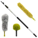 DocaPole High Reach Dusting Kit with 5-12 ft. Extension Pole, Cobweb, Feather & Ceiling Fan Dusters thumbnail 1