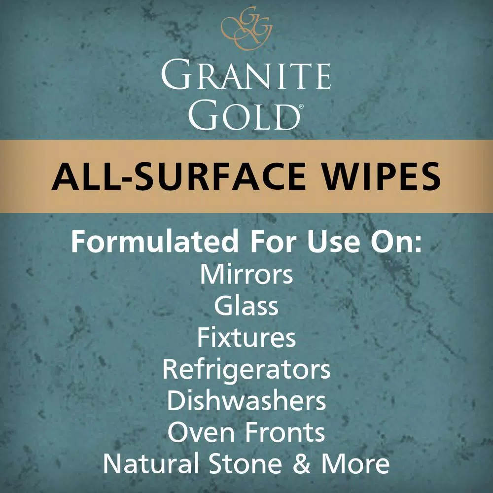 Granite Gold All-Surface Cleaner Wipes, 40-Count