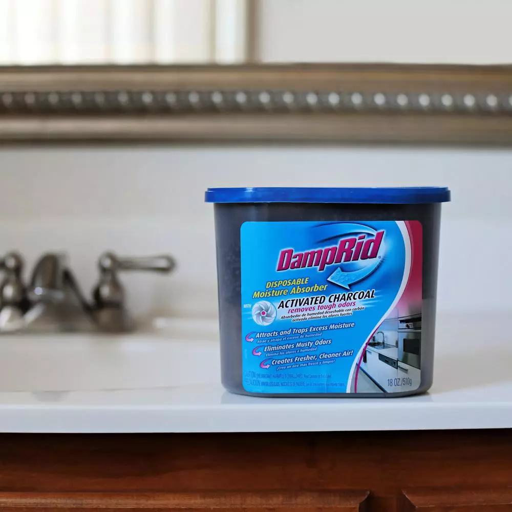 DampRid Disposable Moisture Absorber with Activated Charcoal, 18 oz.