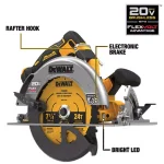 DEWALT 20V MAX Brushless 7-1/4 in. Circular Saw Kit with FLEXVOLT Advantage and (1) 6.0Ah FLEXVOLT Battery thumbnail 3