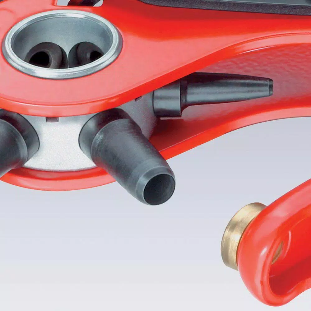 KNIPEX Heavy Duty Forged Steel Revolving Punch Pliers with 6 Interchangeable Punches