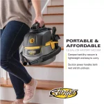 Stinger 2.5 Gal. 1.75 Peak HP Compact Wet/Dry Shop Vacuum with Hose and 6 Filter Bags thumbnail 12