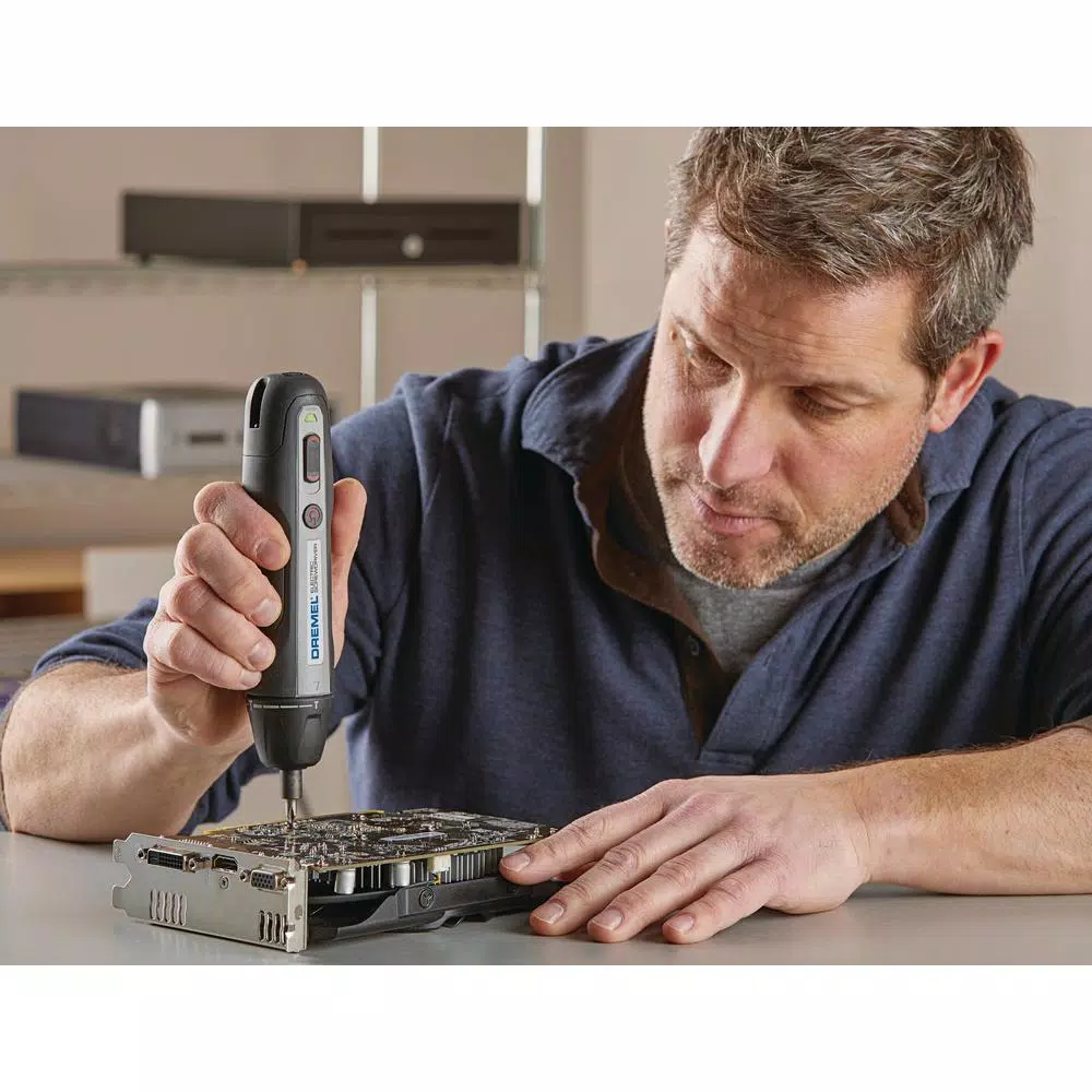 Dremel Home Solutions 4V Li-Ion Rechargeable Electric Screwdriver with 6 Power Settings