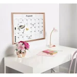 DesignOvation Calter Modern Magnetic Dry Erase Monthly Calendar Wall Organizer with Frame thumbnail 5