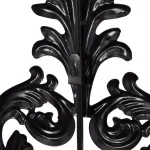 LITTON LANE Antique Gold Flourished Iron Candle Sconce with Clear Glass Hurricane Shade thumbnail 6