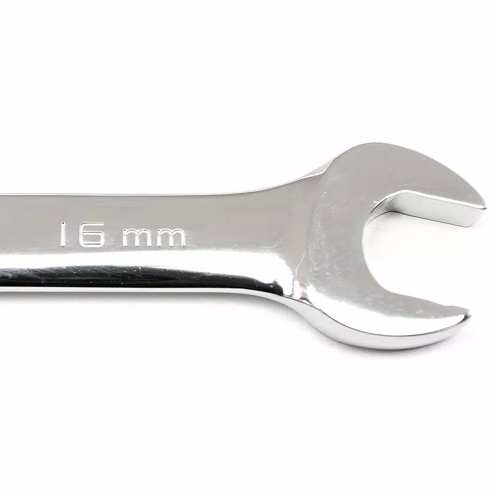 GEARWRENCH 12-Piece Metric Flex-Head Ratcheting Combination Wrench Set with Roll Pouch