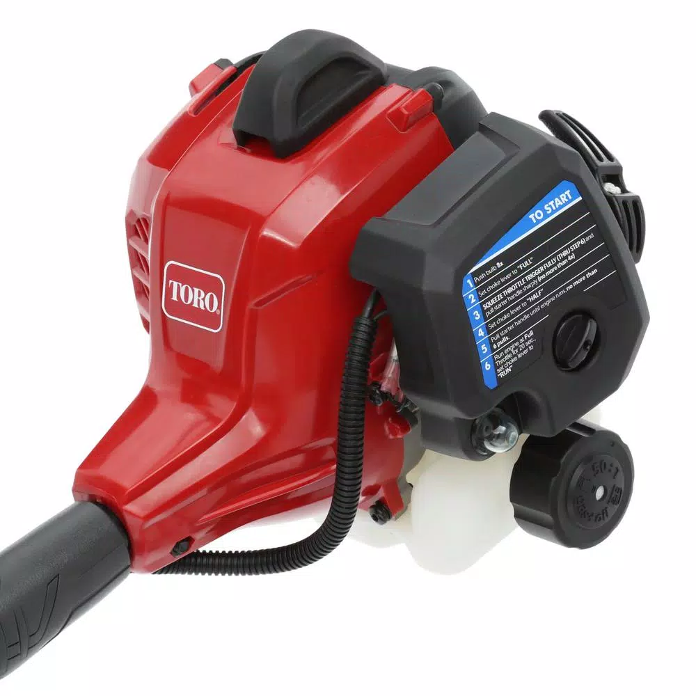 Toro 25.4cc 2-Cycle Gas String Trimmer, Curved Shaft, Attachment Capable