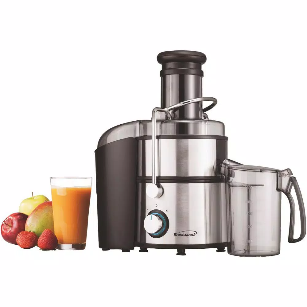 Brentwood Appliances Brentwood JC-500 800W Stainless Steel 2-Speed Electric Juice Extractor, 34 oz. Capacity