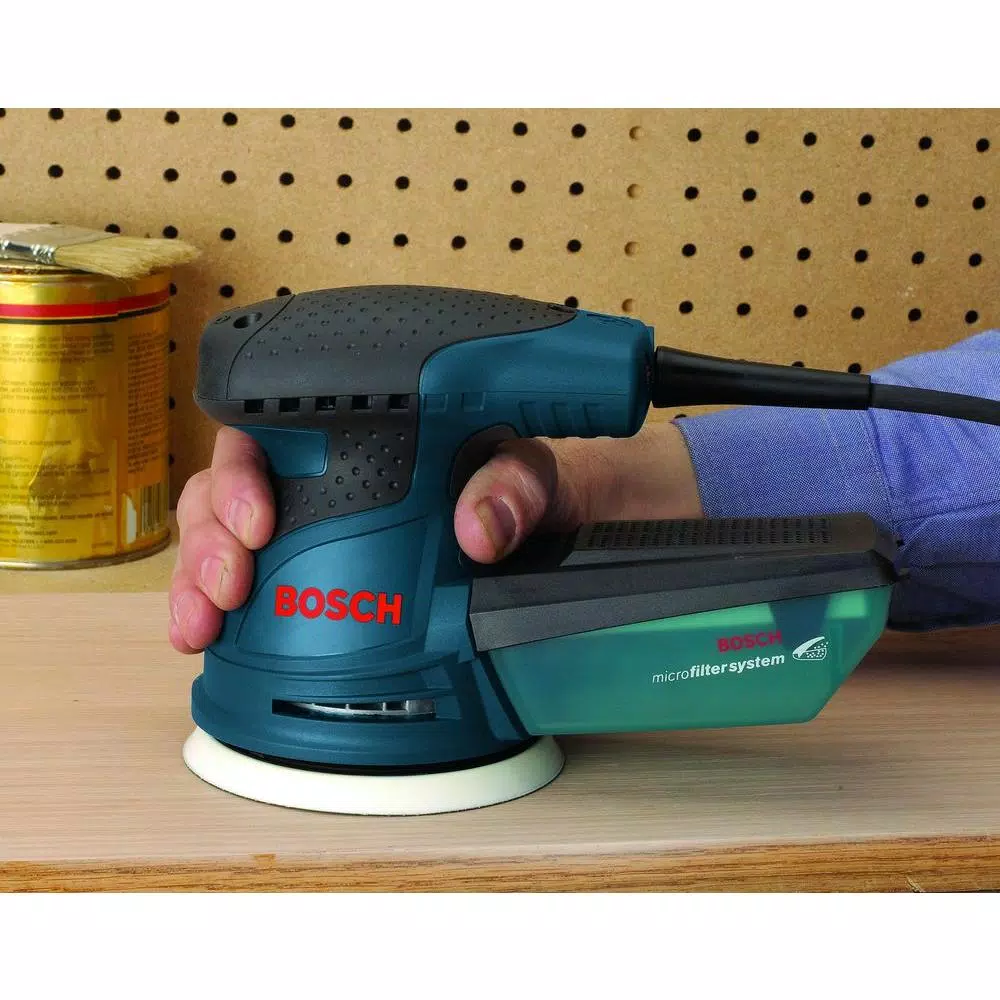 Bosch 5 in. Corded Single Speed Palm Random Orbital Sander/Polisher, 2.5 Amp