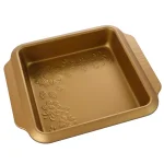 Gibson Home Gibson Country Kitchen 8 in. Square Copper Embossed Carbon Steel Bake Pan thumbnail 5