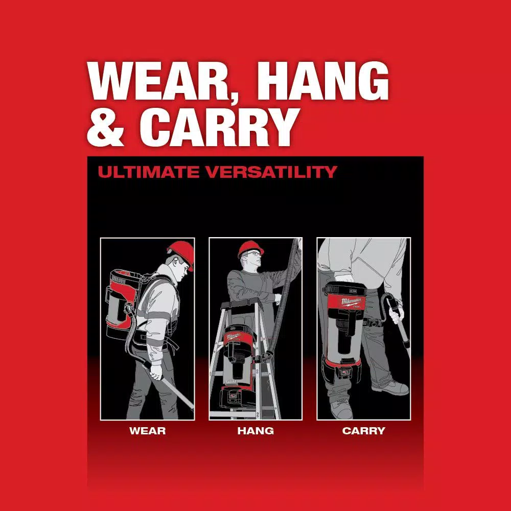 Milwaukee M18 FUEL 18V Lithium-Ion Brushless 1 Gal. 3-in-1 Cordless Backpack Vacuum (Tool-Only)