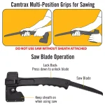 Camillus Camtrax 3-in-1 Hatchet, Folding Saw, and Hammer with Glass Filled Nylon Handle thumbnail 10