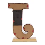 Glitzhome JOY Metal Stocking Holder Set of 3 - Illuminating Holiday Tabletop Decor thumbnail 4